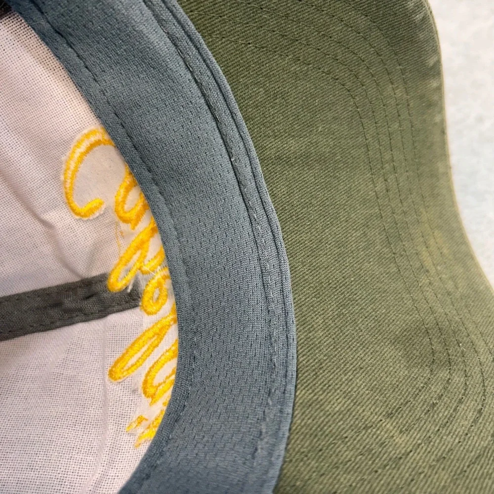 Cabela's Script Logo Mens Green Cabela's Trucker Hat Mesh Snapback OSFM
